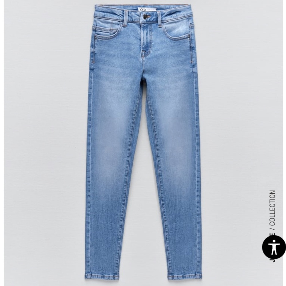 COPY - Zara basic Z1975 skinny denim blue jeans USA 8